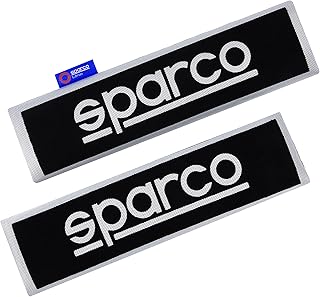 Set of SPARCO, black, OPC12120001 black/gray safety belt pads.. DIAYTAR NIGERIA: Your partner in affordable online shopping with reliable 5-8 day shipping nationwide.