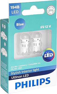 Philips Tenon 194 LED bulb (blue), package of 2.. Save time and money with DIAYTAR Nigeria’s online store.