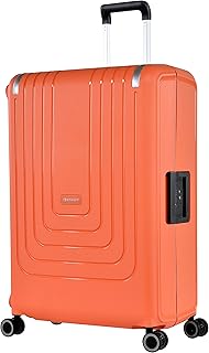 Ultra light eminent travel baggage, thick and solid in pp with 4 double wheels, TSA lock and adjustable handle, orange, luggage recorded 28 inches.. DIAYTAR NIGERIA brings the marketplace home to you with affordable prices and delivery in 5-8 days.