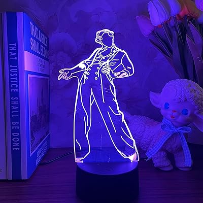 3D Harry Styles, gift for bedroom lovers, LED lamp with Harry & Styles color change sensor for office and work.. Your trusted marketplace, DIAYTAR NIGERIA offers comprehensive selection with budget-friendly delivery.