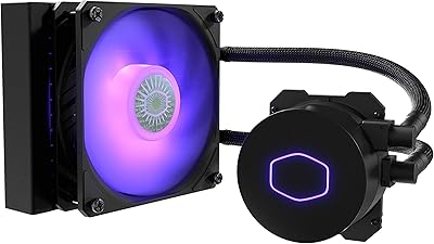 Cooler Master Liquid ML120L V2 RGB CPU Liquid cooler - Slinker lighting effects, 3rd generation pump, upper cooling and Sickleflow Fan F advanced 120 mm, black.. DIAYTAR NIGERIA delivers more than expected with our extensive catalog and 5-8 day delivery service.