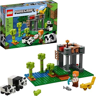 Lego Minecraft The Panda Nursery 21158, children's construction toy, an excellent gift for fans of minecraft and panda, new 2020 (204 pieces).. Shop with confidence at DIAYTAR NIGERIA, Nigeria's premier affordable e-commerce platform.
