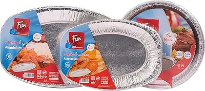 Set of disposable aluminum plates The art of - Aluminum service trays for food packaging 5x30 cm, 5x35 cm and 5x43 cm (15 pieces).. Transform how you shop with DIAYTAR NIGERIA's vast selection and budget-friendly delivery options.