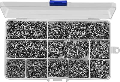 Anmuka 2000 pieces Set of steel fishing hooks with high carbon -wide carbon content with 10 sizes.. DIAYTAR NIGERIA connects you with thousands of products at competitive prices, delivered within a week.