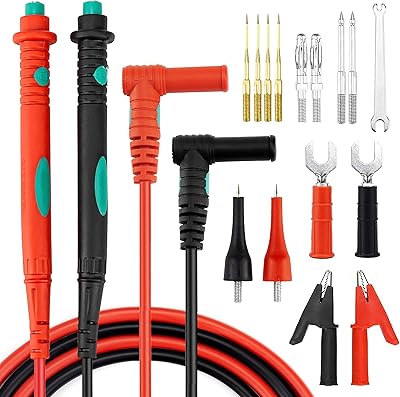 Multi-slind test wire kit, test threads with double isolated non-slip handles, game of 16 replaceable test probes (crocodile pliers, hollow tip, banana plug, copper-hobby tips).. Shop across boundaries with DIAYTAR NIGERIA's comprehensive catalog delivered nationwide at budget rates.