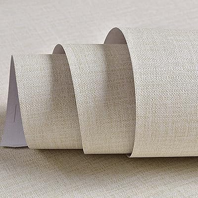 Ta'none self-adhesive wallpaper in PVC Lin Cream easy to peel off and stick.. DIAYTAR NIGERIA: Where convenience meets affordability with delivery across Nigeria in under 8 days.