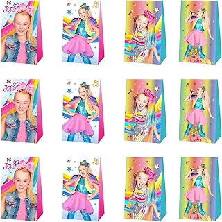 12 Jojo Party gift bags, Jojo party decoration supplies, party decoration supplies on jojo theme for birthday of girls girls.. DIAYTAR NIGERIA transforms online shopping with competitive prices and dependable nationwide delivery.