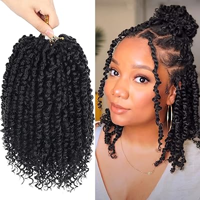 Set of 8 hair with a hook passion twist 10 ", 10" Bohemian crochet twist, pre-tired hair with passion twist 1b crochet.. Experience the ease of modern shopping with DIAYTAR NIGERIA's vast selection and quick delivery service.