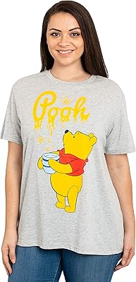 Large Disney T-shirt for Women Bourriquet and Winnie L'Ourson.. Shop smart with DIAYTAR NIGERIA, offering a vast product range delivered to your doorstep within a week.