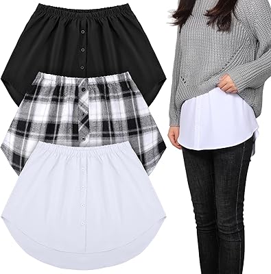 Adjustable shirt extension 3 pieces for women false bunk skirt tightened at the top.. Experience the ease of modern shopping with DIAYTAR NIGERIA's comprehensive platform and quick delivery.