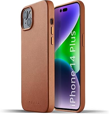 Fully mojo leather shell for iPhone 14 Plus with Magsafe (dark beige).. Your ultimate shopping destination, DIAYTAR NIGERIA combines extensive selection with affordable shipping.