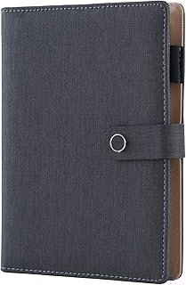 Leather spiral writing notebook, 6 -rings rechargeable agenda, vintage personal organizer for business planner, men and women agenda, gray.. Experience shopping without limits at DIAYTAR NIGERIA, where affordability meets convenience in just days.