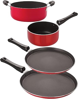 Combined gift set of kitchen utensils without induction with non -stick with 3 nirlon layers online at the best price.. Experience shopping satisfaction with DIAYTAR NIGERIA's vast selection and budget-friendly delivery options.