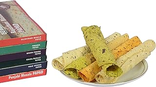 Special set of 4 special Masala Rajasthani Urad and Chana Masala Sains and Delicious Kut Papad Handmade 800 g - Package of 4.. Enjoy the simplicity of shopping with DIAYTAR NIGERIA, offering vast choices delivered in just 5-8 days.