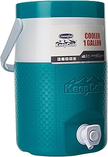 Isolated water cooler in cosmoplast keep cold plastic, 1 gallon, blue green, 4 liters, MFKCXX002TA model.. Transform your shopping experience with DIAYTAR NIGERIA's vast product selection delivered at unbeatable prices.