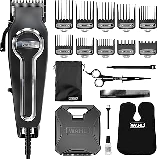 Wahl Elite Pro Grooming Kit, Men's wired hair clipper, self-priest blades with conical lifting, powerful and durable engine, high-end guide comb for a safe adjustment, 79602-027.. Navigate through thousands of products at pocket-friendly prices with DIAYTAR NIGERIA's easy-to-use platform.