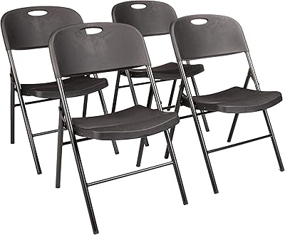 Amazonbasics plastic folding chair, capacity of 350 lb, black, 4 rooms.. Nigeria's favorite online shopping platform, DIAYTAR offers unbeatable prices and delivery within a week.