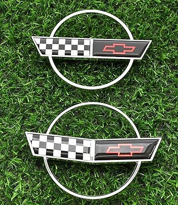 2 emblems of the front nose of Corvette C4 + emblem of gas fuel cover, front and rear emblems of the cross flag, 3D replacement plaque sticker for corvets from 91 to 96.. Nigeria's favorite online shopping platform, DIAYTAR offers unbeatable prices and delivery within a week.