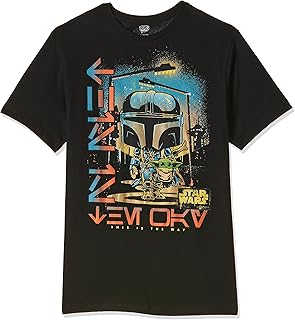Boxed t-shirt: Star Wars: Mandalorian: Boba Fett Bounty Hunter.. DIAYTAR NIGERIA brings a world of products to your fingertips with affordable prices and quick delivery.