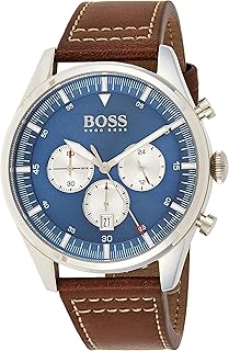 Hugo Boss quartz watch, Home display and leather bracelet, 1513709, brown.. Transform your shopping experience with DIAYTAR NIGERIA's vast product selection delivered at unbeatable prices.