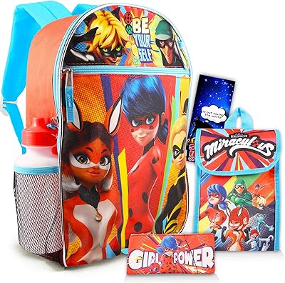 Adorable backpack and Ladybug lunch bag - Together including an adorable Ladybug school bag, an isothermal lunch bag, a bottle of water and more (school supplies Miraculous Ladybug).. DIAYTAR NIGERIA brings satisfaction with every purchase through affordable prices and prompt shipping.