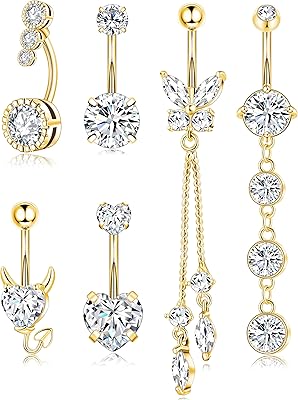 Zancolas navel rings in surgical steel, belly hanging rings, drilling jewelry for women with pretty heartburn in the shape of a heart -shaped butterfly.. Your digital shopping companion, DIAYTAR NIGERIA offers unmatched value with nationwide shipping.