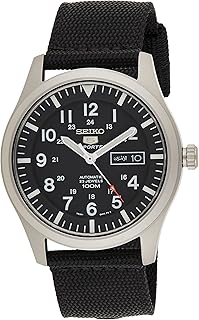 Quartz watch for men, analog display and nylon bracelet SNZG15K1, silver, bracelet.. Shop across categories at DIAYTAR NIGERIA with the confidence of affordable prices and delivery within 8 days.