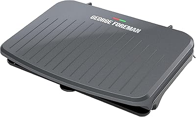 Classic interior electric grill with 9 plates and Panini George Foreman, Gray, GRS120GT press.. Discover the convenience of DIAYTAR NIGERIA's vast e-commerce platform with delivery in just 5-8 days.