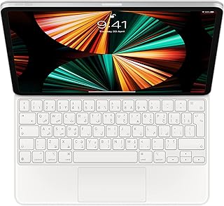 Apple Magic Keyboard for iPad Pro 12.9 inch (5th generation) - Arabic, White.. DIAYTAR NIGERIA provides endless shopping possibilities with affordable prices and prompt delivery service.