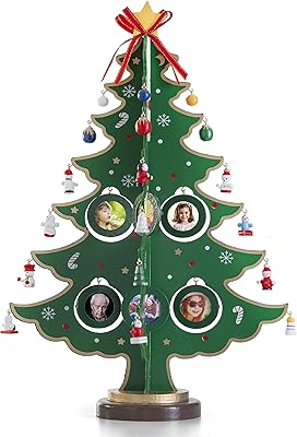 17 -inch wooden photo frame, Christmas tree with 8 hanging photo frames and 24 mini Christmas decorations with star top for DIY Christmas decorations and family tree photo frames.. Your digital shopping destination, DIAYTAR NIGERIA combines variety with affordability and quick delivery.