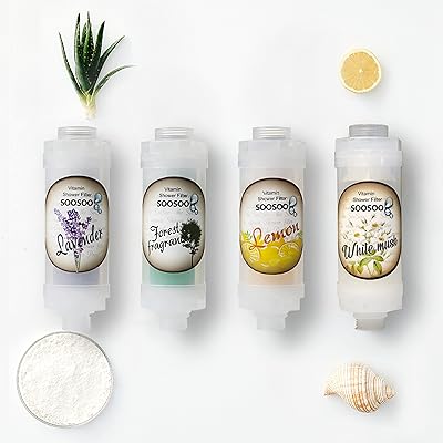Soso vitamin aromatic shower filter to improve dry skin, itching and hair loss, made in Korea (white musk).. Get what you need, when you need it — DIAYTAR Nigeria delivers fast.