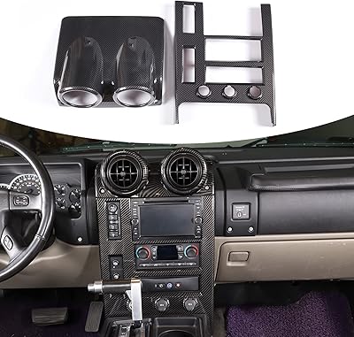 Biogel central car central car navigation panel, interior decoration cover for Hummer H2 2003-2007, ventilation cover, 2 rooms.. Embrace a new era of online shopping with DIAYTAR NIGERIA's extensive range and budget-friendly prices.