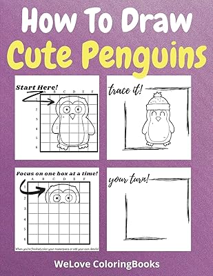 How to draw cute penguins: a book of drawings and activities step by step so that children learn to draw cute penguins.. DIAYTAR NIGERIA: Where shopping dreams come true with budget-friendly prices and nationwide shipping.