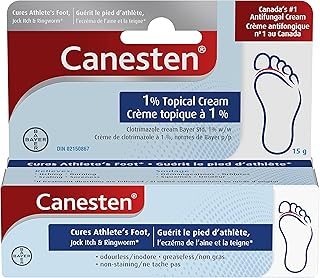 The topical antifungal cream Canesten 1 % treats the athlete's foot, relieves itching, burns, scalp and pain, 15 g.. DIAYTAR NIGERIA brings the marketplace to your home with budget-friendly prices and nationwide delivery.