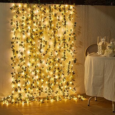Outdoor Rattan light garland 100 LED, realistic plant pattern 32.8 feet long, LED lights for bedroom, house, festival, wedding, party (operating on battery).. Discover endless possibilities with DIAYTAR NIGERIA's comprehensive catalog and budget-friendly delivery.