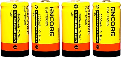 Rechargeable C batteries still 5000 mAh 2 chargers with storage box, pack of 4.. DIAYTAR NIGERIA revolutionizes online shopping with competitive prices and reliable 5-8 day delivery.