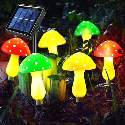 Solar lamps in the shape of a mushroom ABC Shine for outdoor garden.. DIAYTAR NIGERIA makes online shopping accessible to all with budget-friendly prices and reliable delivery.