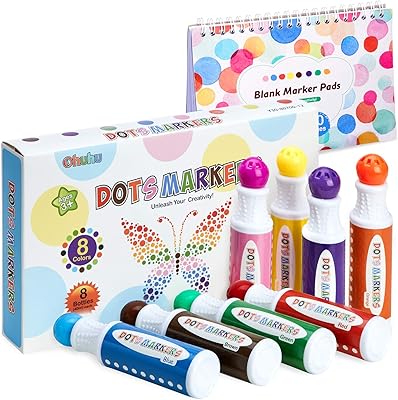 Oh ho Ho Set of 8 -color points markers (40 ml, 1.44 Oz) with a block of 30 -page virgin markers, non -toxic watercolor for children (3 years and over), artistic points markers for Christmas.. DIAYTAR NIGERIA provides endless shopping possibilities with affordable prices and prompt delivery service.