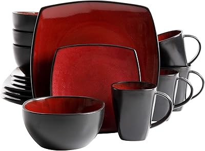 Set of square cutlery 16 rooms Gibson Soho Lounge, Red.. Embrace a new era of online shopping with DIAYTAR NIGERIA's extensive range and budget-friendly prices.
