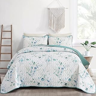 Djy 3 -room bedroom King size bed, green leaves pattern, soft and light microfiber bed set with all seasons pillowcases (King size 90 "x 104" duvet)).. DIAYTAR NIGERIA: Your partner in affordable shopping with nationwide delivery in just 5-8 days.