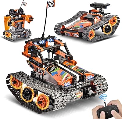 SILLBIRD STEM STEMBIRD STOCMANDED CONSTRUCTIONS, 392 PIECES TECHNICAL CONSTRUCTION BLOCKS 3 in 1 for children, Creative bricks, car/tank/robot RC construction toy, best gifts for boys and girls aged 8 9 10 11 12 years.. DIAYTAR Nigeria — the online store where variety meets value.