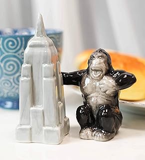 Ebros King Kong and the Empire State Building Set of salt and pepper.. Everything you need is just a click away with DIAYTAR Nigeria — shop now and receive your order in days.