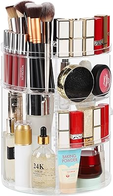 Centus Rotary makeup organizer at 360 degrees adjustable acrylic support for room.. Shop smarter with Nigeria's premier e-commerce platform, featuring affordable products delivered nationwide.
