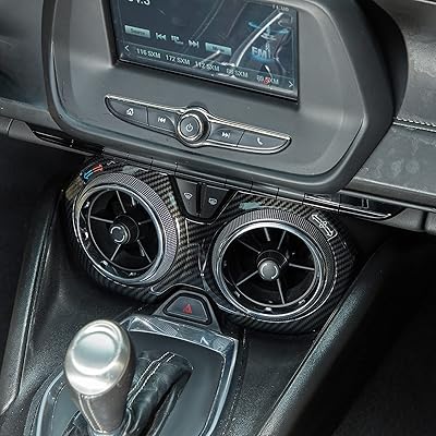 Cherocar for Centrale Camaro console, ventilation exit cover, garnish ring, interior accessories for Chevrolet Camaro 2016-2022 (carbon fiber).. Your complete e-commerce destination, DIAYTAR NIGERIA combines variety with budget-friendly nationwide shipping.