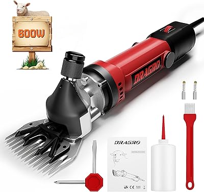 Dragro 600 W sheep mower, Professional shears for farm animals, robust electric electric razor for thick fur (sheep clipper - 600 W).. Your digital shopping companion, DIAYTAR NIGERIA offers unmatched value with nationwide shipping.