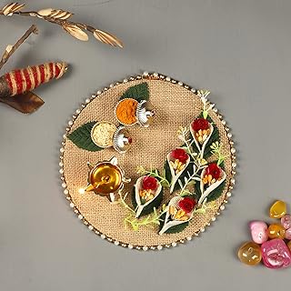 Traditional floral decoration of 8 inch hand made by hand with a magnificent.. Looking for quality and speed? You’ll find both at DIAYTAR Nigeria.