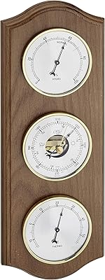 TFA 20.1076.01B Analog interior weather station at 3 oak dials.. Experience the DIAYTAR difference with our vast product selection and delivery within 5-8 days.