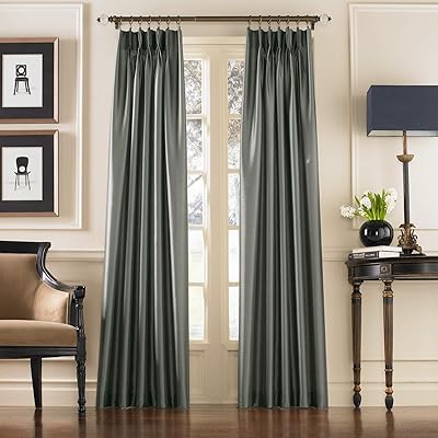 Curtains in false silk CurtainWorks Marquee 30 "X 145", Bleu Sarcelle.. Unlock endless possibilities with DIAYTAR NIGERIA's affordable marketplace and reliable delivery service.