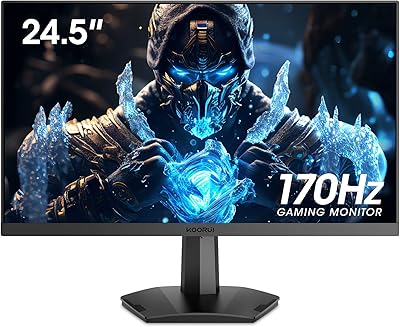 FHD KUROY 24.5 inch game instructor, FHD computer monitors (1920 x 1080), VA 1 MS, Freesync and G-Sync compatible, 2x HDMI (144 Hz) and DisplayPort (170 Hz), SRGB 99 %, Visa, adjustable and tilting, maintenance.. DIAYTAR NIGERIA brings affordable shopping to every Nigerian home with delivery in just 5-8 days.