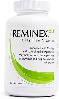 REMINEX Vitamin 60 Anti -GRIS HAIR - Enriched in Catalase to restore gray and white hair their original color - essential nutrients promote hair growth (1 bottle).. Experience the ultimate in shopping convenience with DIAYTAR NIGERIA's vast catalog and 5-8 day delivery.